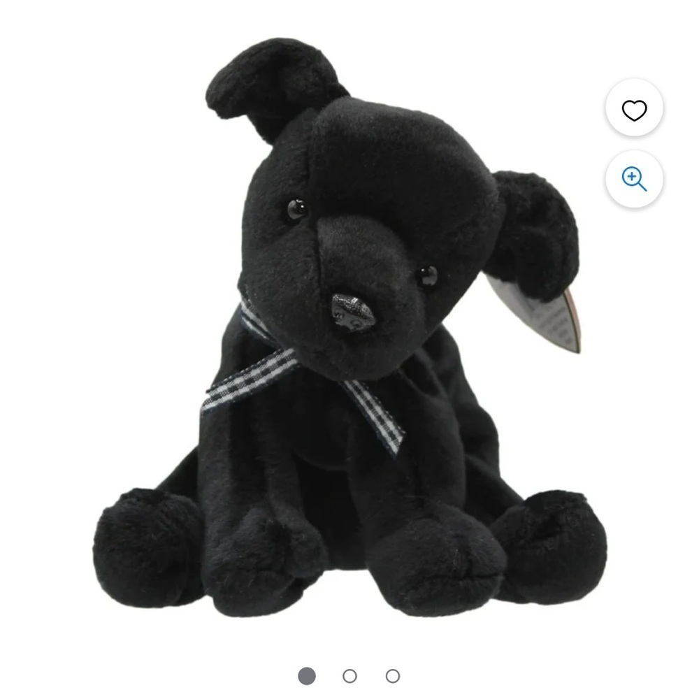 Black Plush Dog Toy